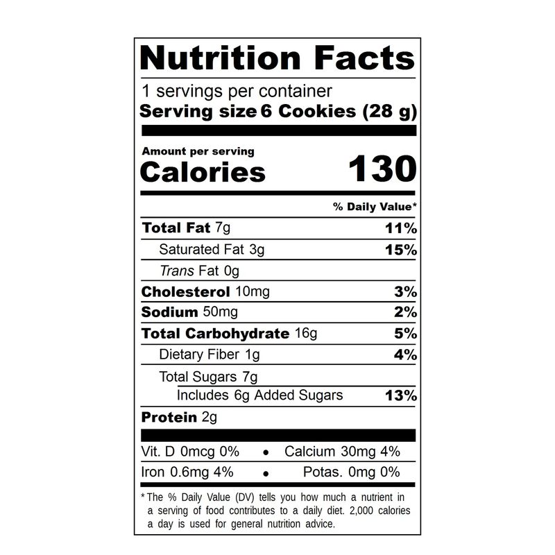 Unna Bakery Oat Butter Cookies 1 oz
