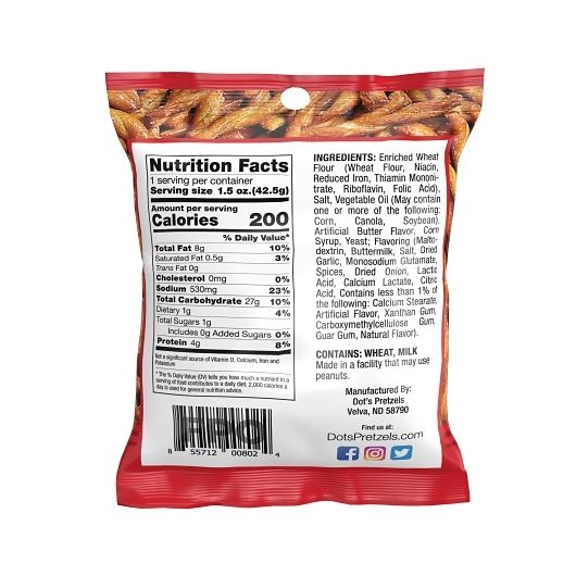 Dot's Original Seasoned Pretzels 1.5 oz