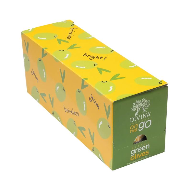 Divina Green Olives to Go 1.5 oz Pouch