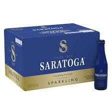 Saratoga Springs Sparkling Water 12 oz Glass
