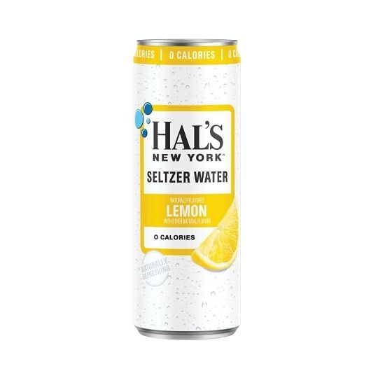 Hal's of New York Lemon Seltzer 12 oz Cans