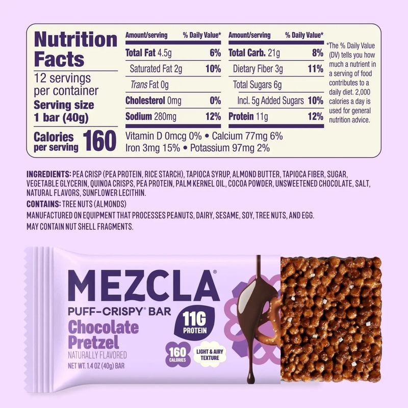 Mezcla Bar Chocolate Pretzel 1.4 oz