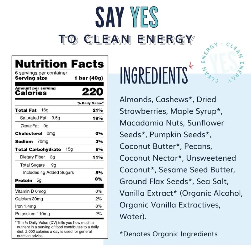 YES Bar Strawberry Coconut 1.4 oz
