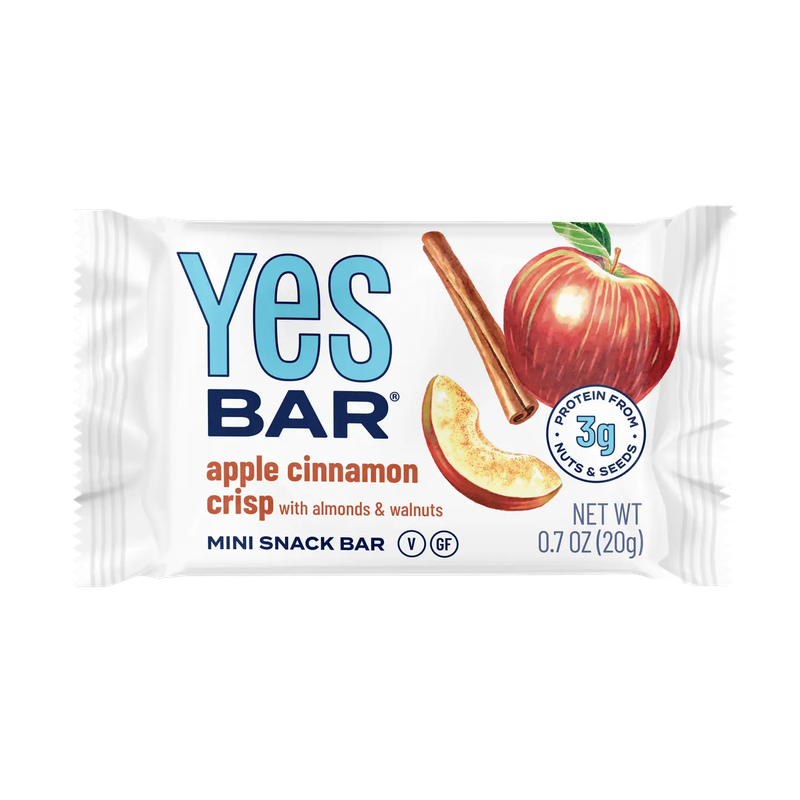 YES Bar Mini Apple Cinnamon Crisp .7 oz
