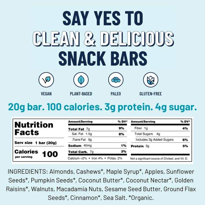 YES Bar Mini Apple Cinnamon Crisp .7 oz