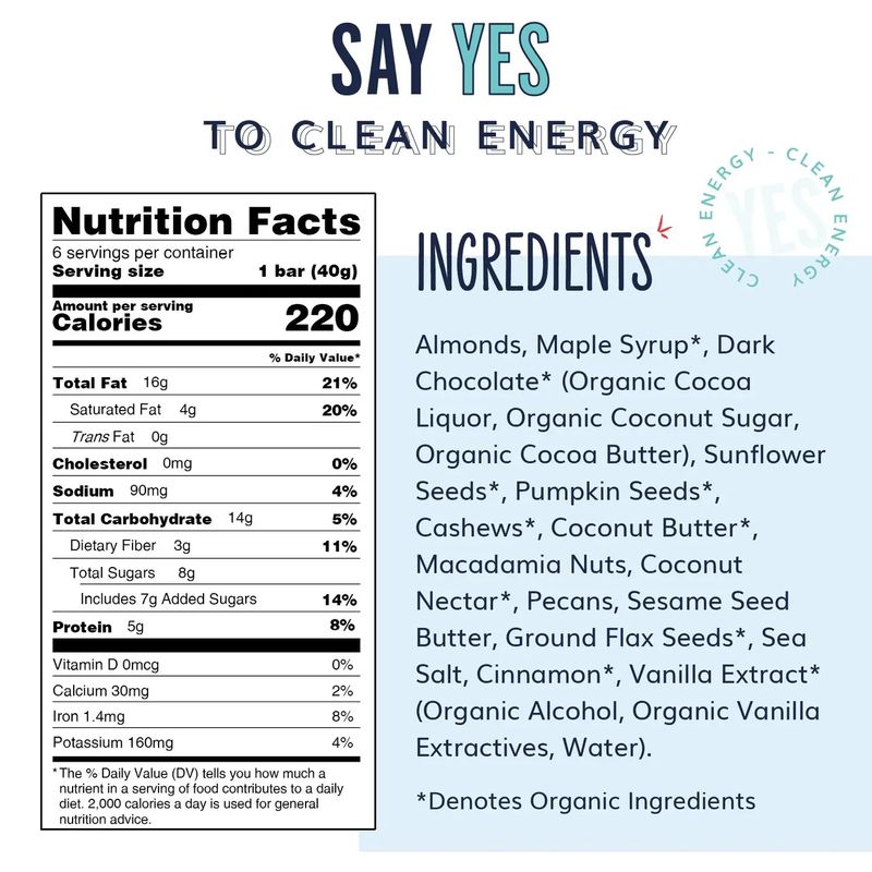 YES Bar Dark Chocolate Chip 1.4 oz