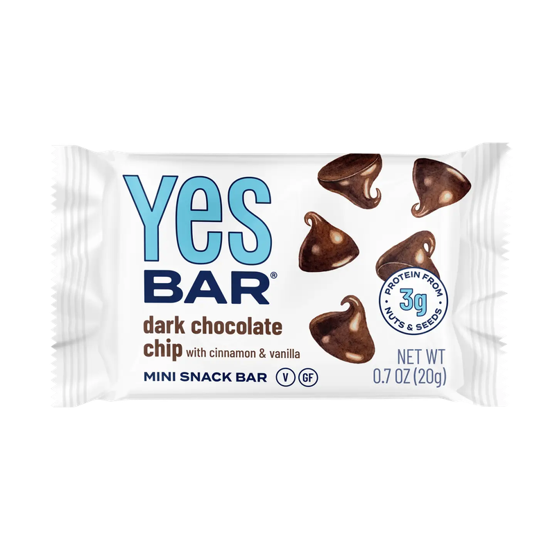 YES Bar Mini Dark Chocolate Chip .7 oz