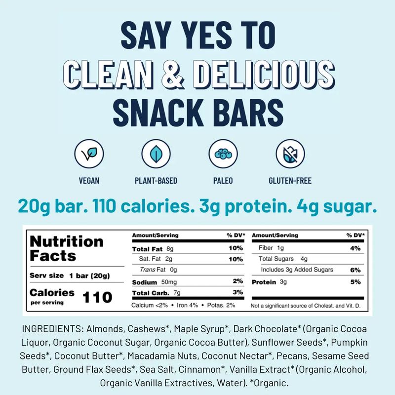 YES Bar Mini Dark Chocolate Chip .7 oz