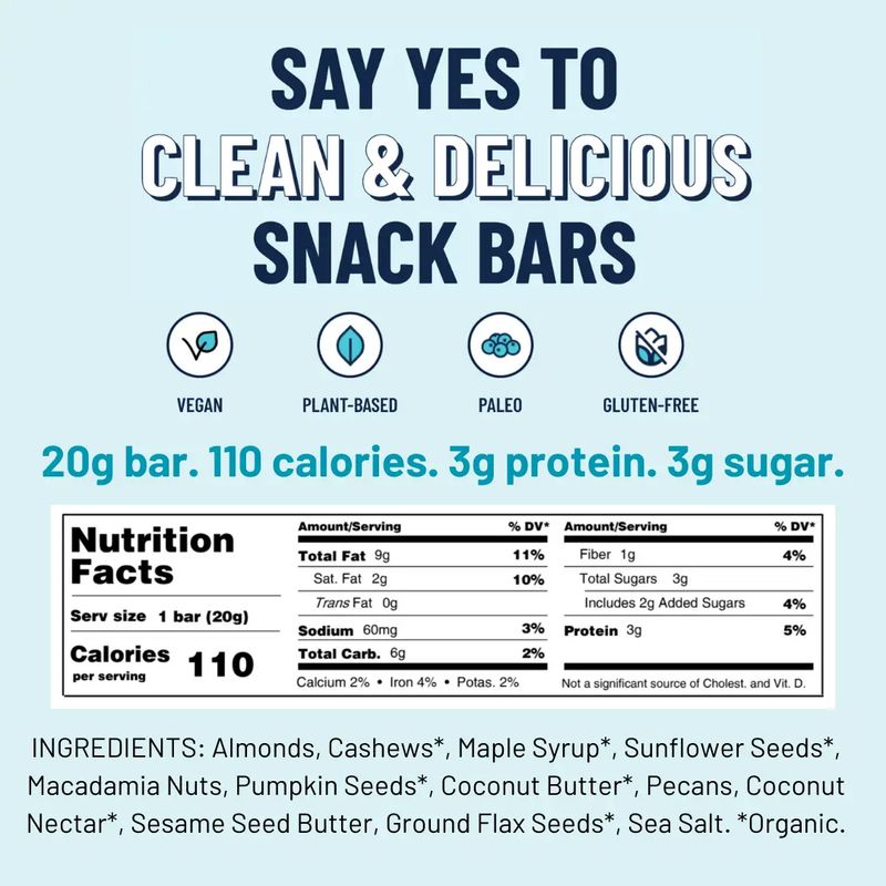 YES Bar Mini Salted Maple Pecan .7 oz