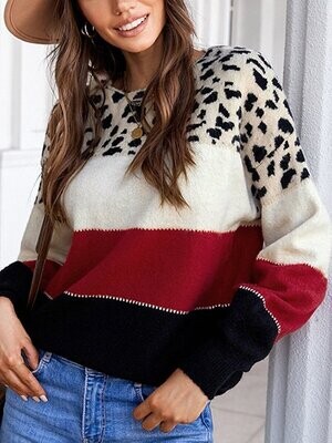 Loose round neck bottoming sweater