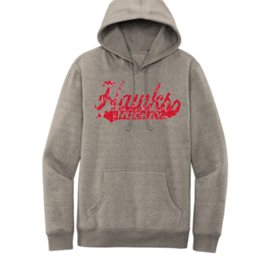 UNISEX GREY FROST HAWKS HOODIE