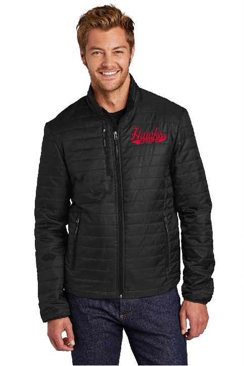 EMBROIDERED HAWKS PUFFER JACKETS (ADULT)