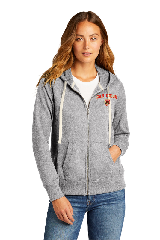 HAWKS FLEECE FULL ZIP HOODIE (LADIES)