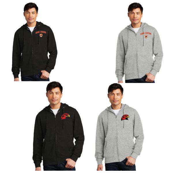 HAWKS FLEECE FULL ZIP HOODIE (ADULT)