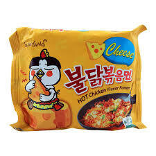 Hot Chicken Cheese Ramen Noodles