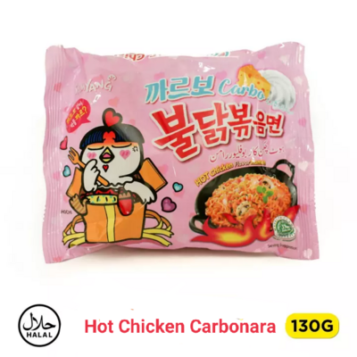 Hot Chicken Carbonara Ramen Noodles