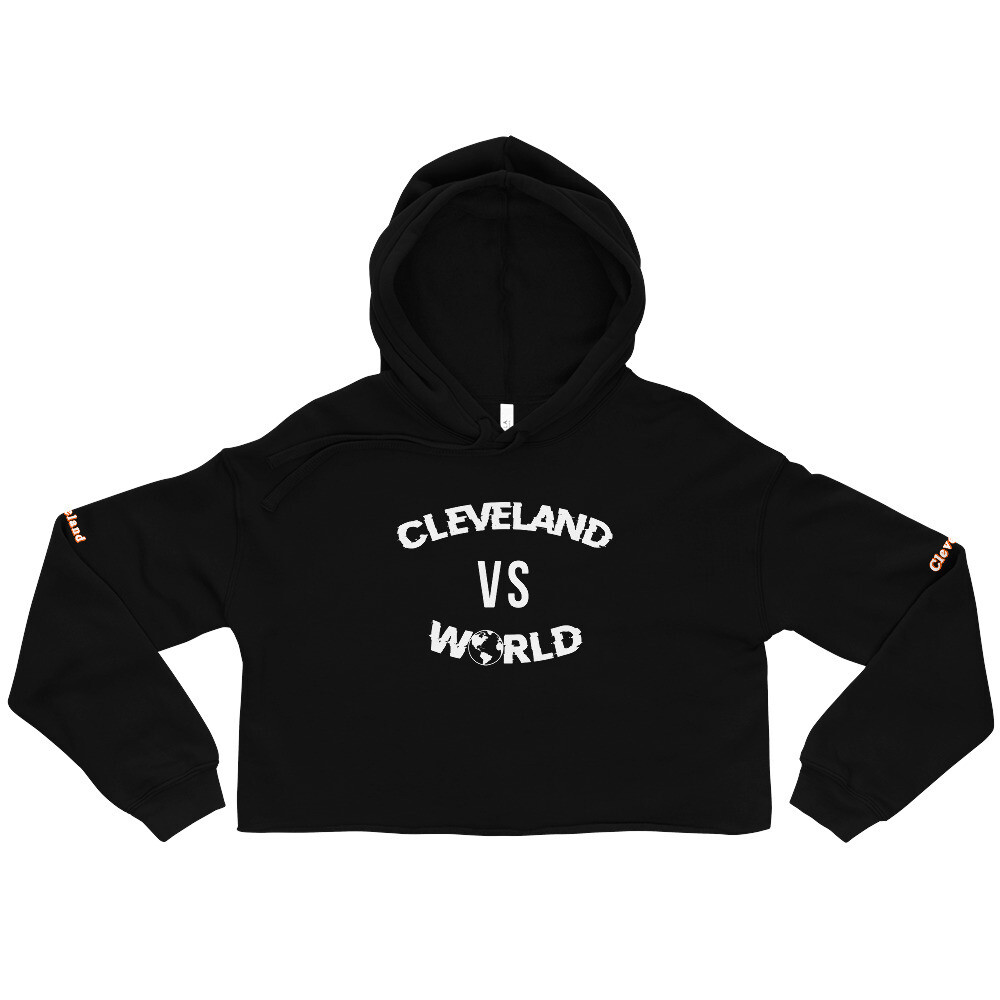 Cleveland vs the World Crop Hoodie