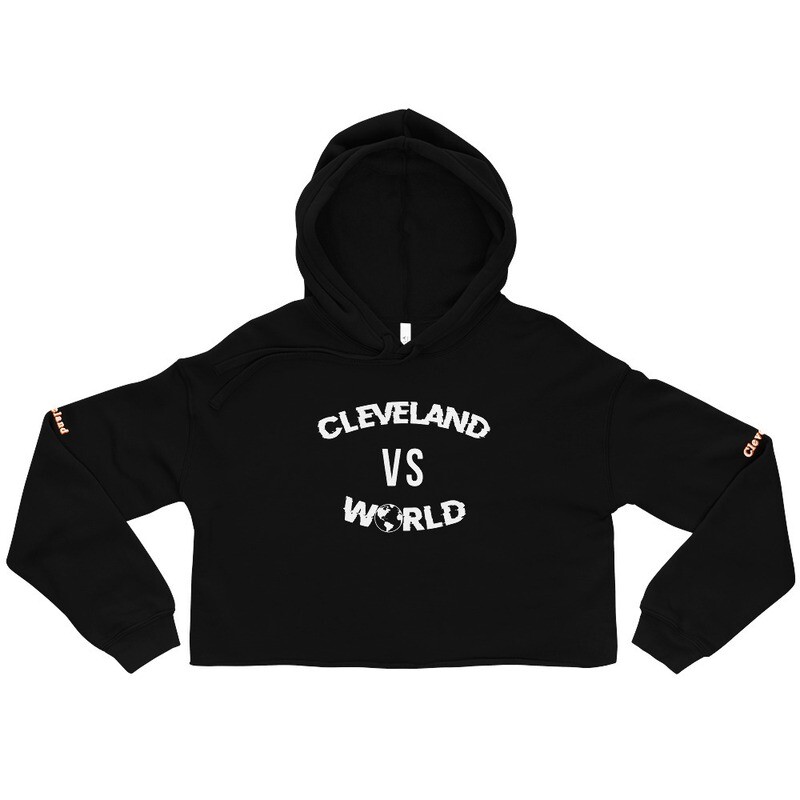 Cleveland vs the World Crop Hoodie