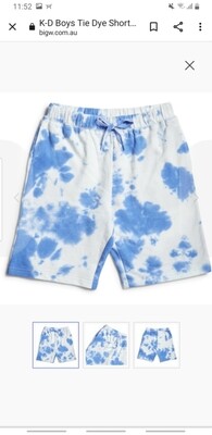 Tie die shorts
