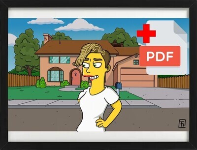 Dibujo medio cuerpo PDF o ENMARCADO+PDF