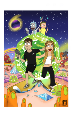 Dibujo Rick&amp;Morty