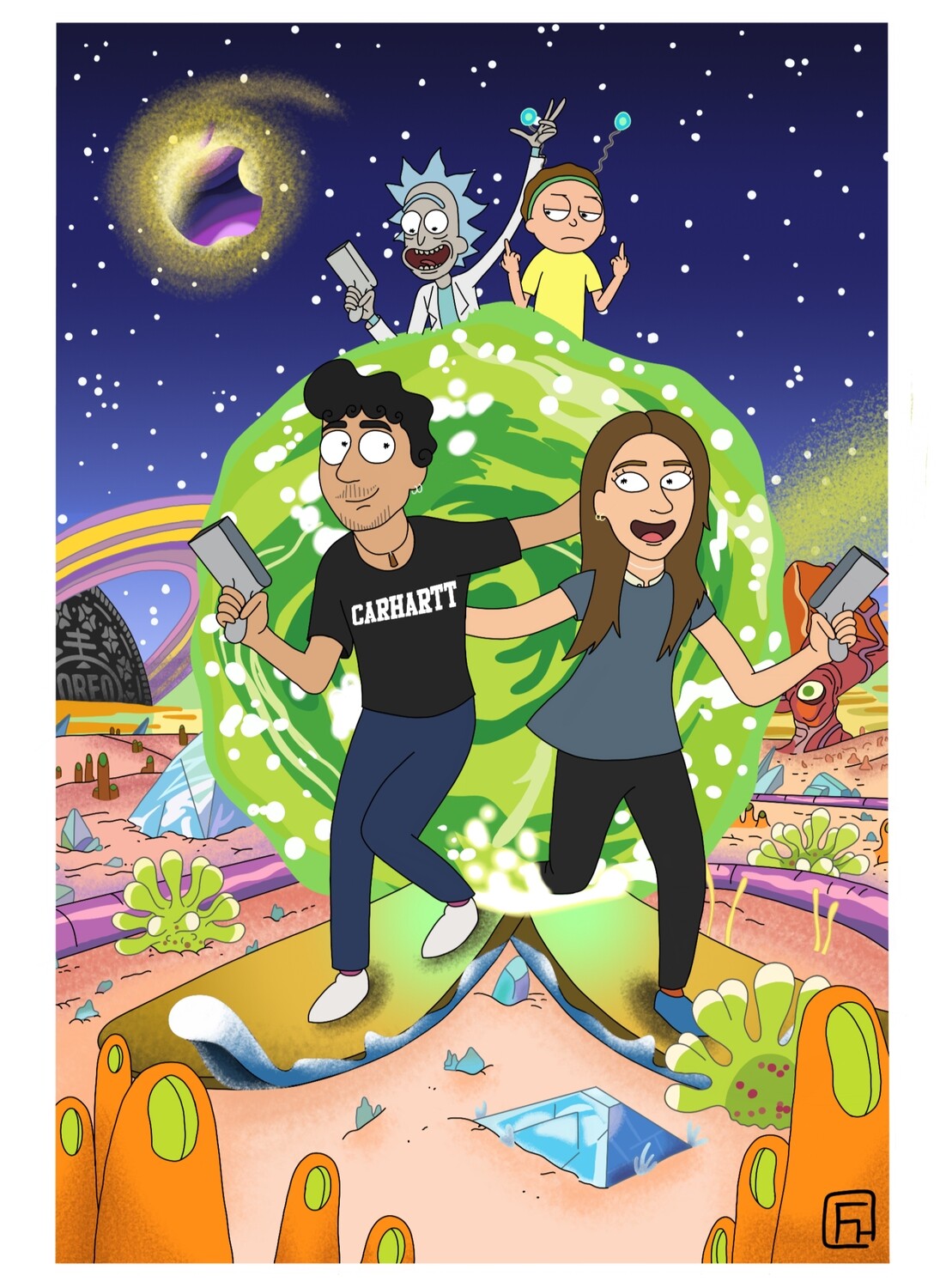 Dibujo Rick&amp;Morty
