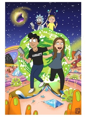 Dibujo Rick&amp;Morty