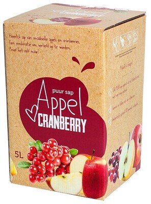 Vereecken saptap appel/cranberry 5 Liter