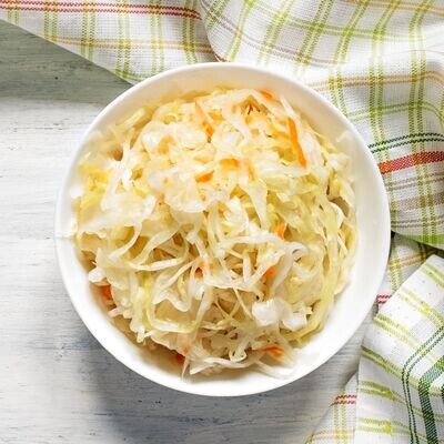 Zuurkool vers (fijn) uit het vat per 500 gram