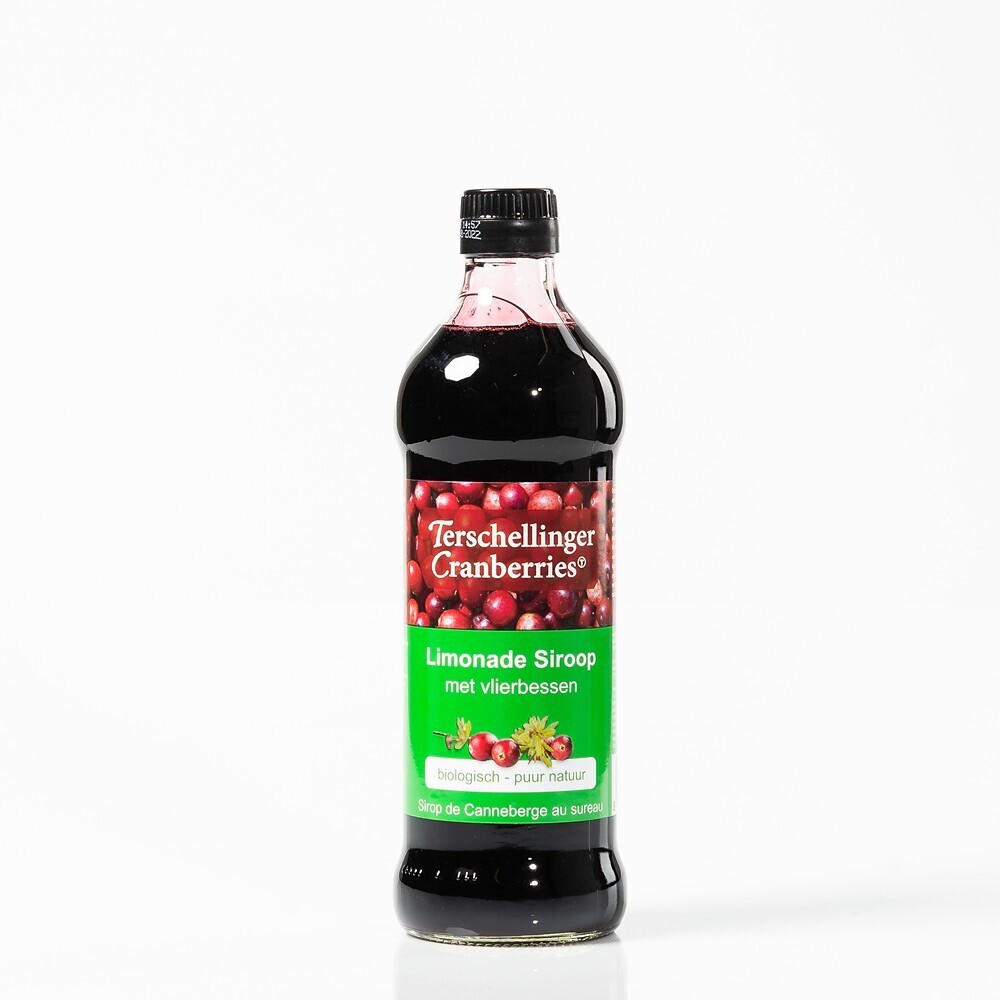 Terschellinger Limonade siroop cranberry met vlierbes 500ml