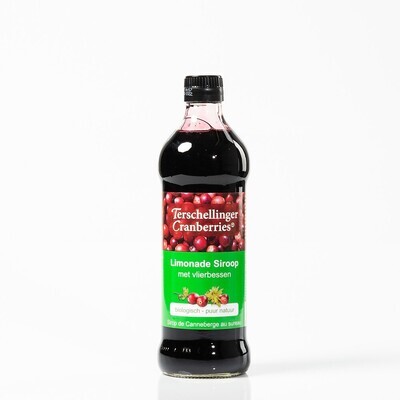 Terschellinger Limonade siroop cranberry met vlierbes 500ml