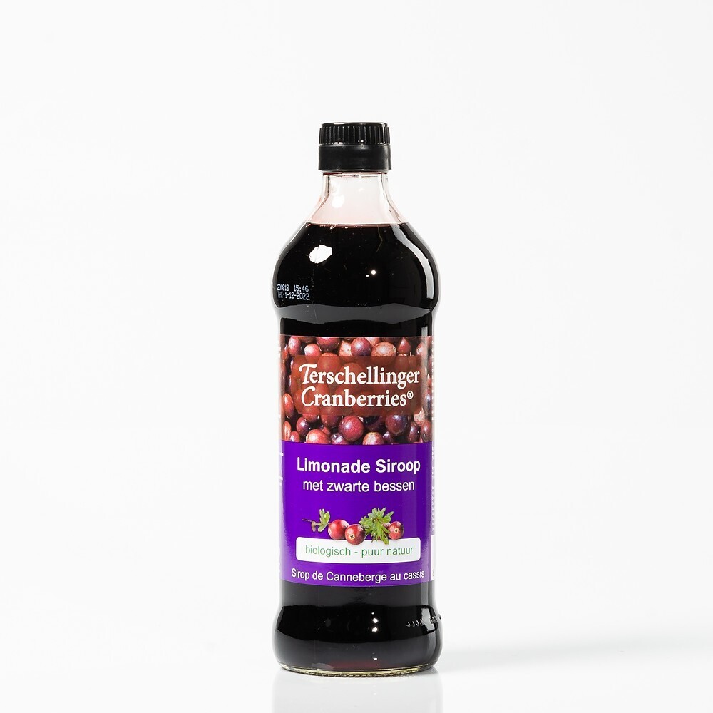 Terschellinger Limonade siroop cranberry met zwarte bes 500ml
