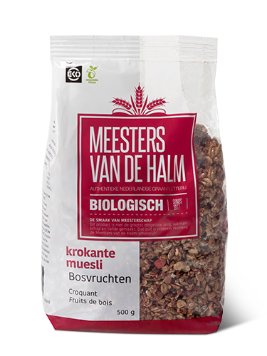 Meesters van de Halm krokante muesli bosvruchten