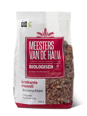 Meesters van de Halm krokante muesli bosvruchten