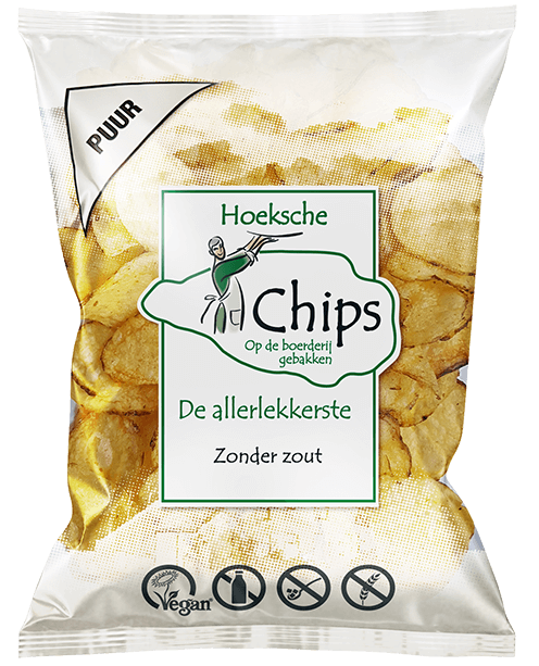 Hoeksche chips zonder zout 150 gram
