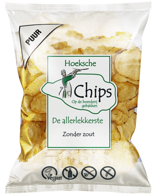 Hoeksche chips zonder zout 150 gram
