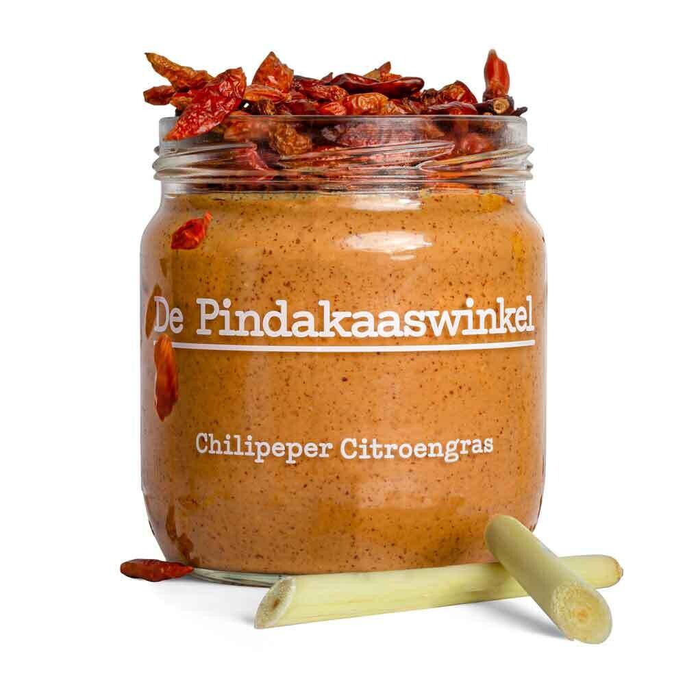 Pindakaas Chilipeper Citroengras 420ml