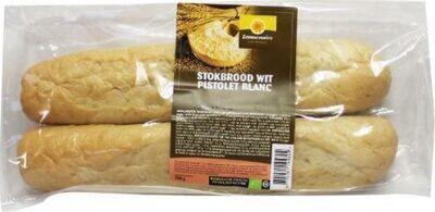 Afbak stokbrood duo wit  per pak