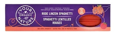 Spaghetti rode linzen 250 gram Your Organic Nature