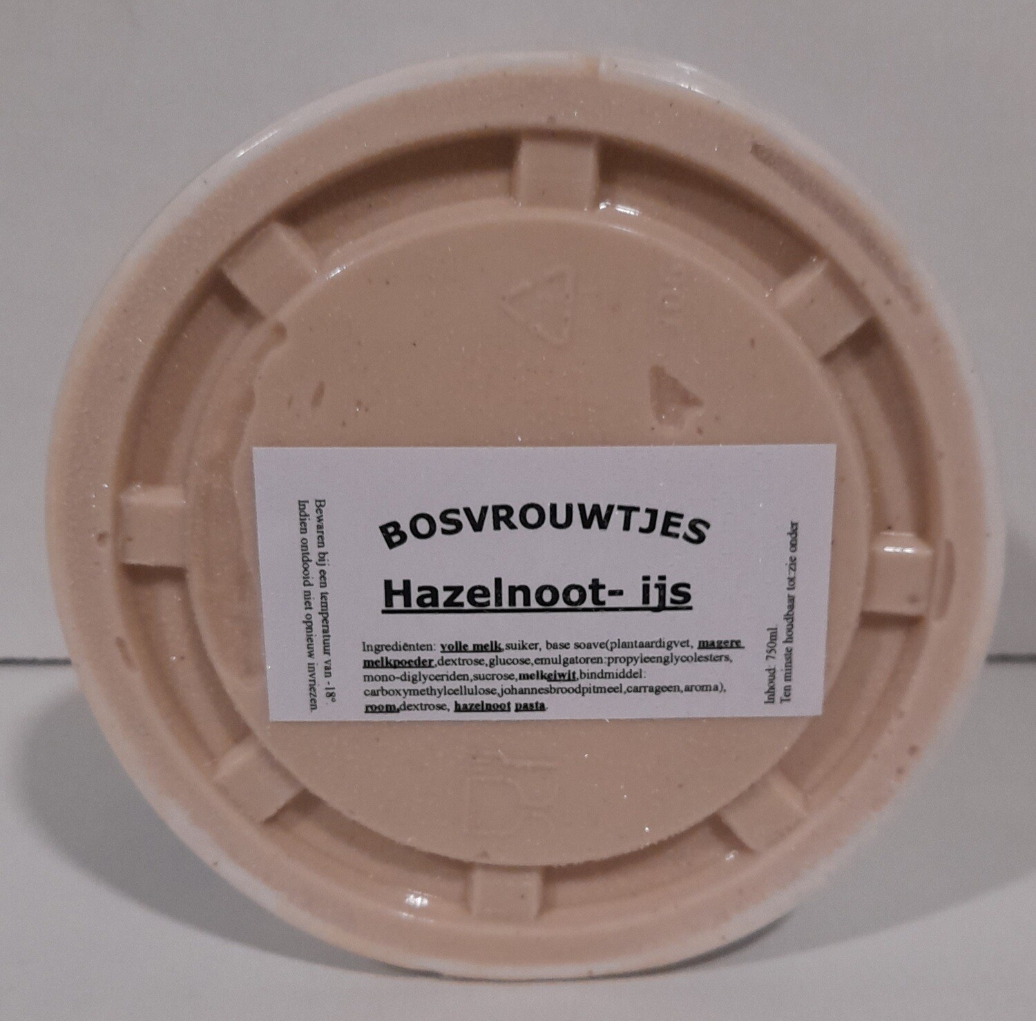 Hazelnoot ijs 750 ml
