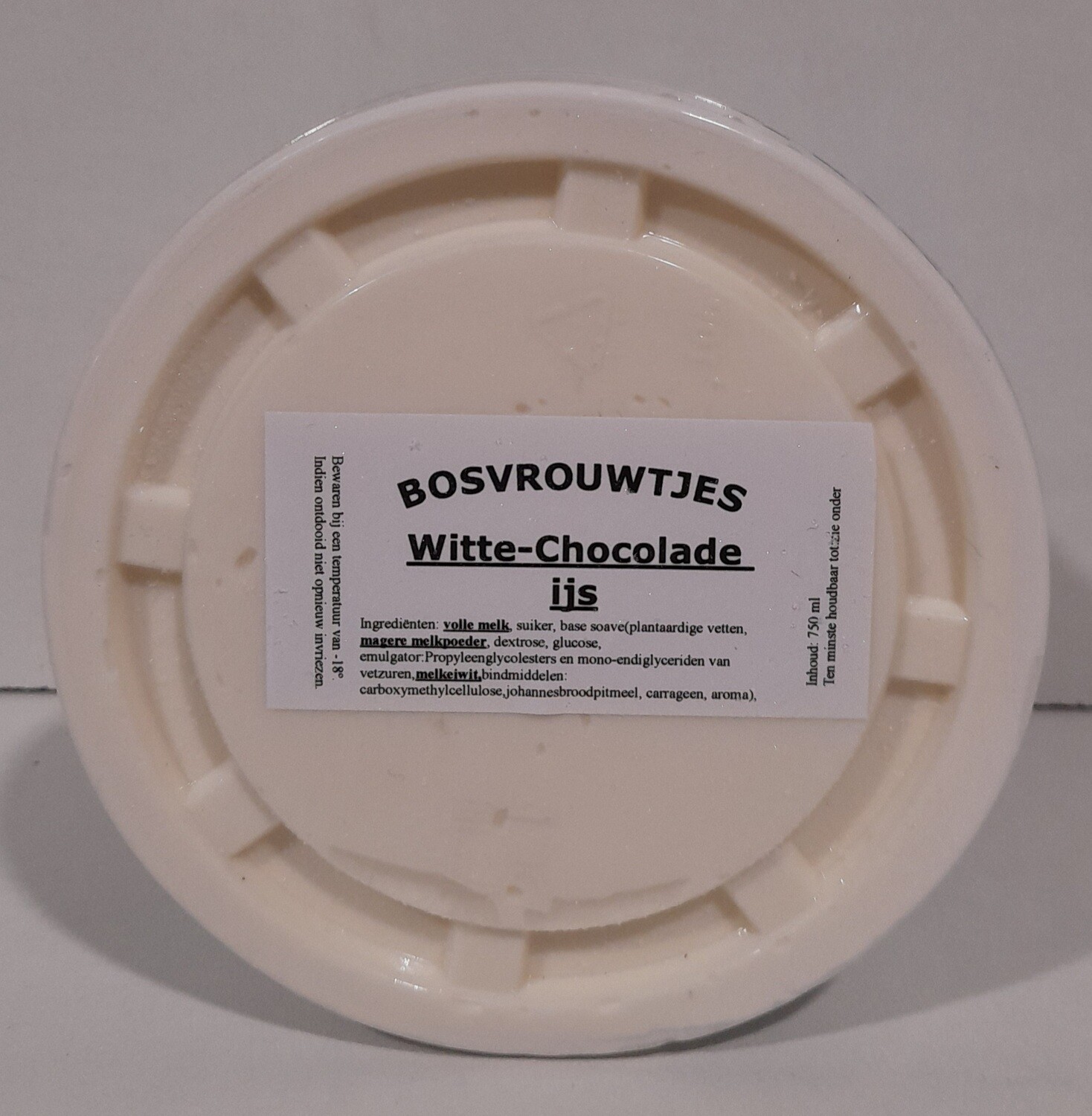 Witte chocolade ijs 750 ml