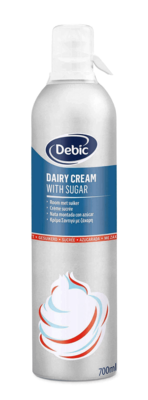 Debic slagroomspuit met suiker 700 ml