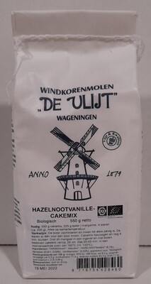 Hazelnoot vanillecakemix 550 gram De Vlijt
