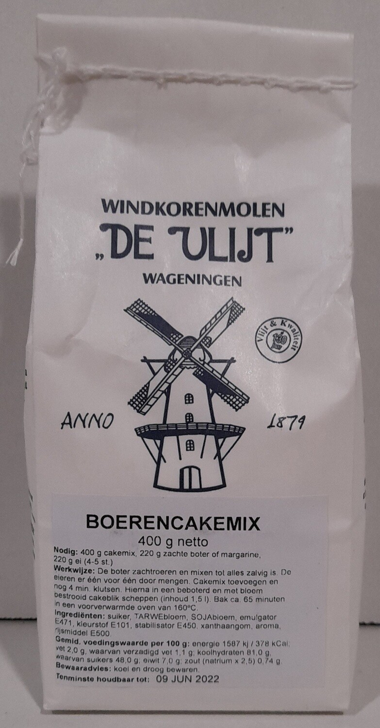 Boerencakemix 400 gram De Vlijt