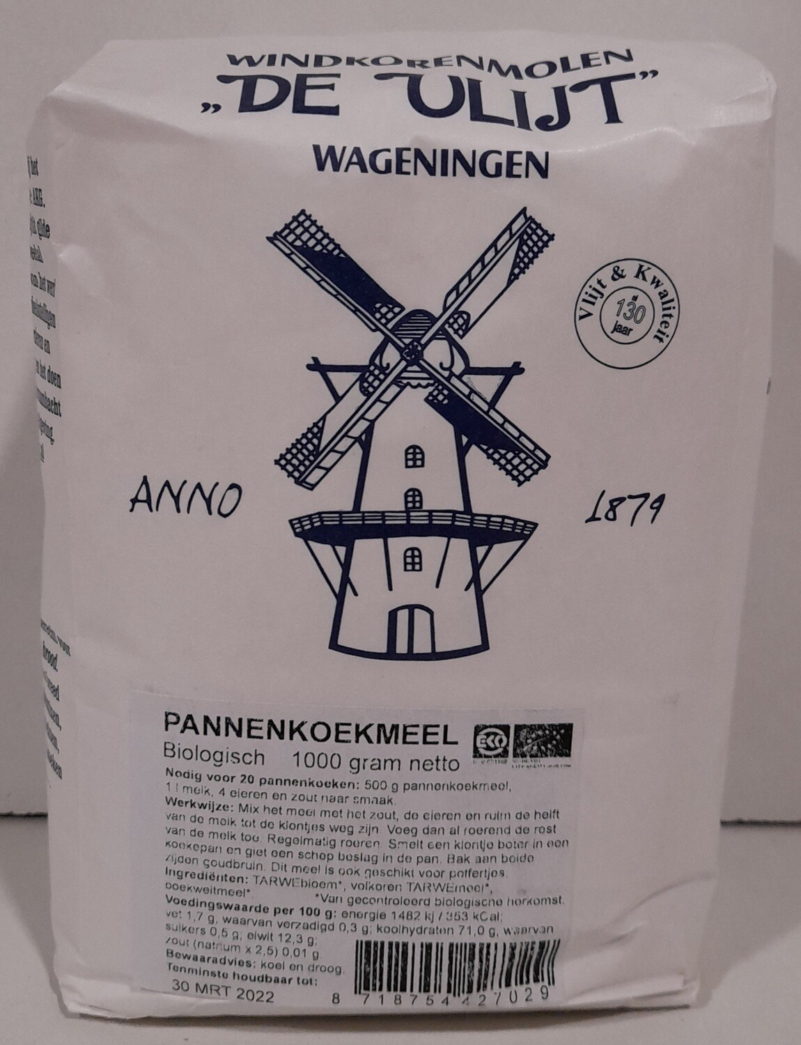 Pannenkoekmeel 1 kg De Vlijt