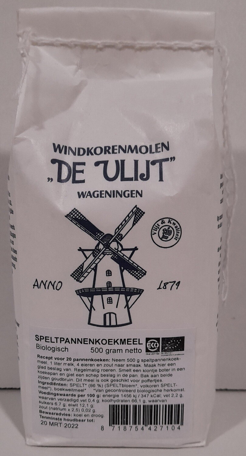 Speltpannenkoekmeel 500 gram De Vlijt
