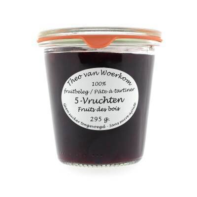 Jam fruitbeleg 5-vruchten 295 gram