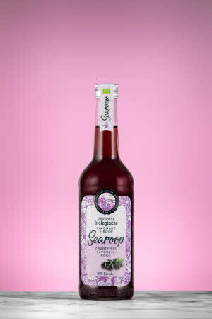 Searoop zwarte bes, lavendel en roos500ml (bio)