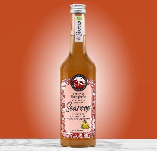 Searoop kweepeer, rozenbottel en passiebloem 500ml (bio)