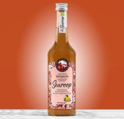 Searoop kweepeer, rozenbottel en passiebloem 500ml (bio)